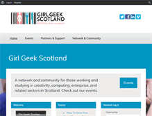 Tablet Screenshot of girlgeekscotland.com